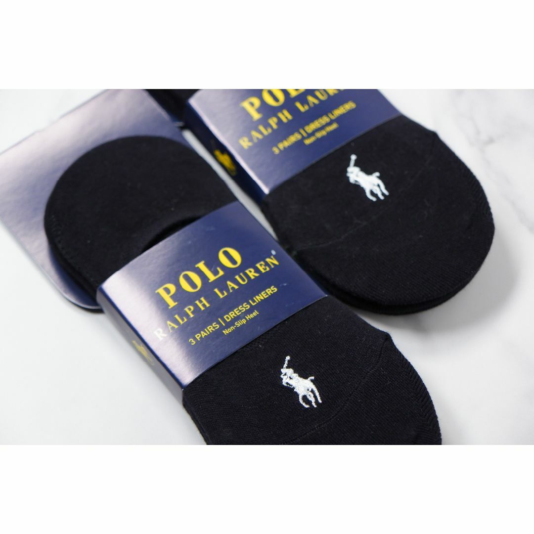 POLO RALPH LAUREN(ポロラルフローレン)のPOLOラルフローレン【レディース／3足×2セット】フットカバー合計6足【新品】 レディースのレッグウェア(ソックス)の商品写真