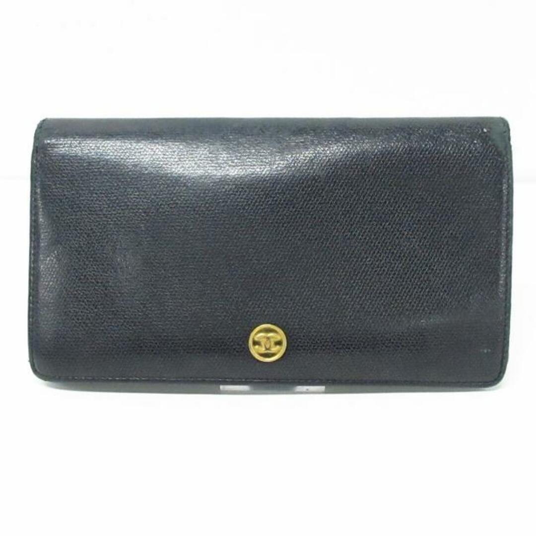 CHANEL(シャネル)のCHANEL(シャネル) 長財布 - 黒 レザー レディースのファッション小物(財布)の商品写真