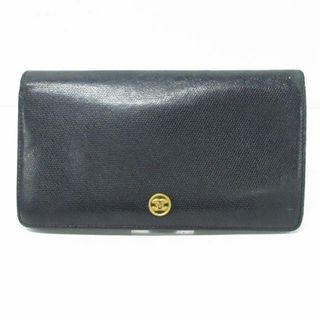 シャネル(CHANEL)のCHANEL(シャネル) 長財布 - 黒 レザー(財布)