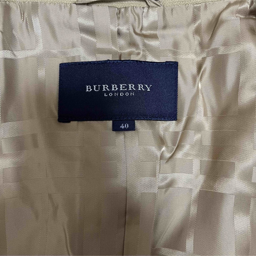 BURBERRY(バーバリー)の美品 バーバリーロンドン テーラードジャケット ノバチェック ストレッチ 40 レディースのジャケット/アウター(テーラードジャケット)の商品写真