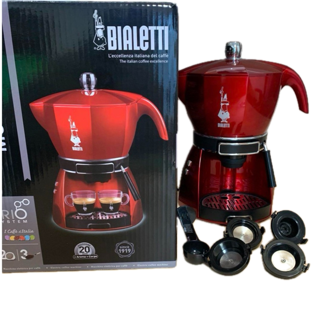 Bialetti   MOKISSIMA   RED  エスプレッソマシーン スマホ/家電/カメラの調理家電(エスプレッソマシン)の商品写真