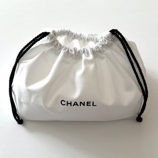 シャネル(CHANEL)の新品 CHANEL BEAUTY ノベルティポーチ シャネル 巾着 ホワイト(ポーチ)