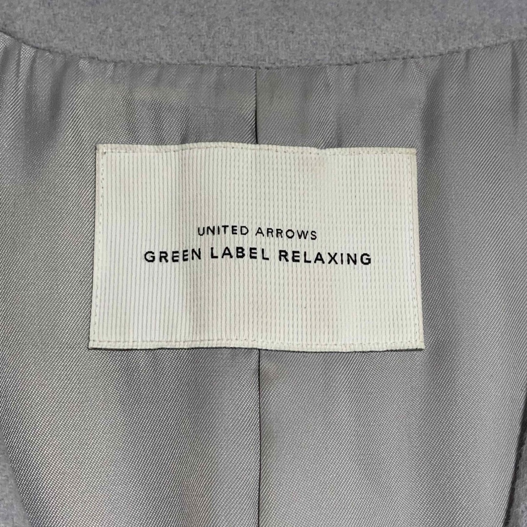 UNITED ARROWS green label relaxing(ユナイテッドアローズグリーンレーベルリラクシング)のgreen label relaxing CS W/N ノーラペル コート レディースのジャケット/アウター(ロングコート)の商品写真