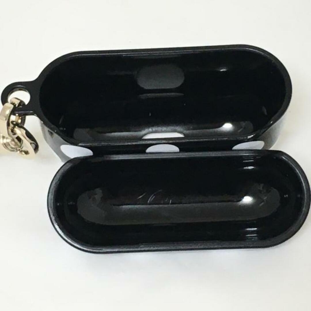 kate spade new york(ケイトスペードニューヨーク)のKate spade(ケイトスペード) 小物入れ美品  - 黒×白×ゴールド Air pods Pro ケース/ドット柄 プラスチック レディースのファッション小物(その他)の商品写真