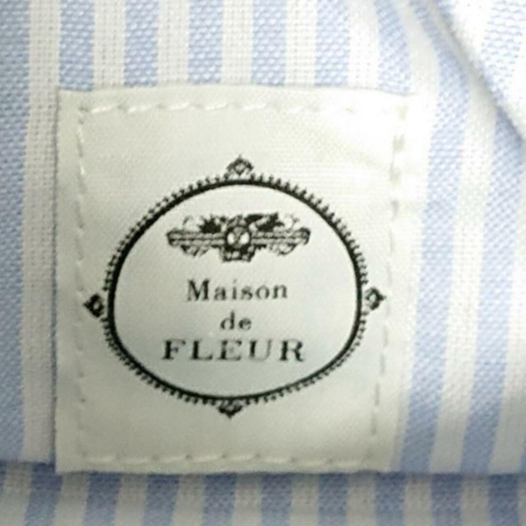 Maison de FLEUR(メゾンドフルール)のMaison de FLEUR(メゾンドフルール) トートバッグ - ライトパープル×ネイビー×マルチ フラワー(花)/刺繍 化学繊維 レディースのバッグ(トートバッグ)の商品写真