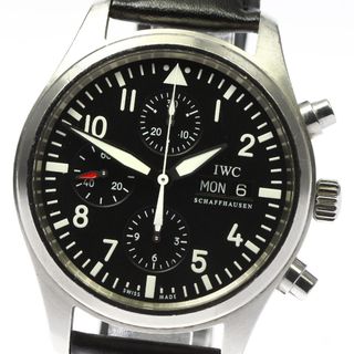 インターナショナルウォッチカンパニー(IWC)のIWC SCHAFFHAUSEN IW371701 パイロットウォッチ クロノグラフ デイデイト 自動巻き メンズ 保証書付き_804099(腕時計(アナログ))