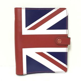 ファイロファックス(Filofax)のFilofax(ファイロファックス) 手帳 - レッド×白×ダークネイビー レザー(その他)