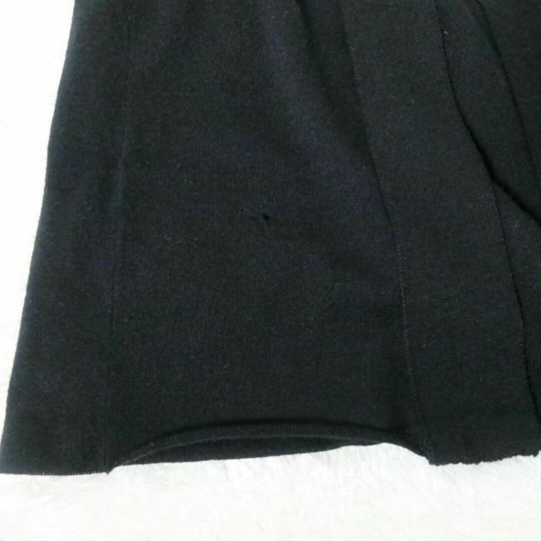 PRADA(プラダ)のほぼ美品 プラダ シルク混 クルーネック 半袖 膝丈 ニット シャツワンピース レディースのワンピース(ひざ丈ワンピース)の商品写真