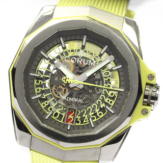コルム(CORUM)のコルム CORUM 082.401.04/F375 FH54 アドミラル リミテッドエディション スケルトン 自動巻き メンズ 箱・保証書付き_801064(腕時計(アナログ))