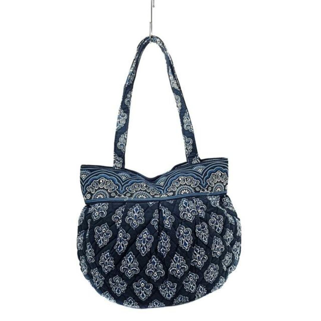 Vera Bradley(ヴェラブラッドリー)のVera Bradley(ベラブラッドリー) ショルダーバッグ美品  - ダークネイビー×ブルー×アイボリー ペイズリー柄 コットン レディースのバッグ(ショルダーバッグ)の商品写真