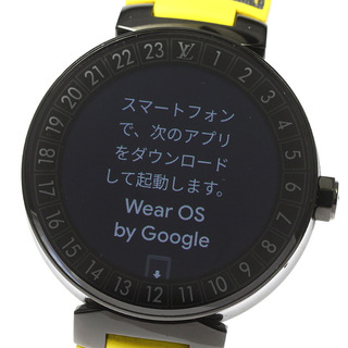 ルイヴィトン(LOUIS VUITTON)のルイ・ヴィトン LOUIS VUITTON QA002 タンブール ホライゾン スマートウォッチ メンズ 良品 箱・保証書付き_802183(腕時計(デジタル))