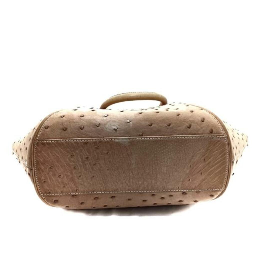 Takechi(タケチ) ハンドバッグ美品  - ベージュ オーストリッチ レディースのバッグ(ハンドバッグ)の商品写真