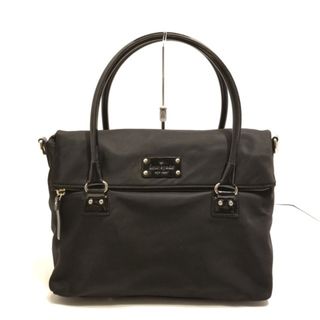 ケイトスペードニューヨーク(kate spade NEW YORK)のKate spade(ケイトスペード) ハンドバッグ - WKRU1572 黒 ナイロン×エナメル（レザー）(ハンドバッグ)