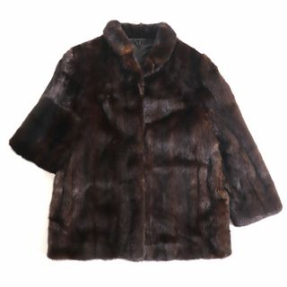 極美品★MINK　ミンク　本毛皮コート　ブラウン　13　毛質艶やか・柔らか◎(毛皮/ファーコート)