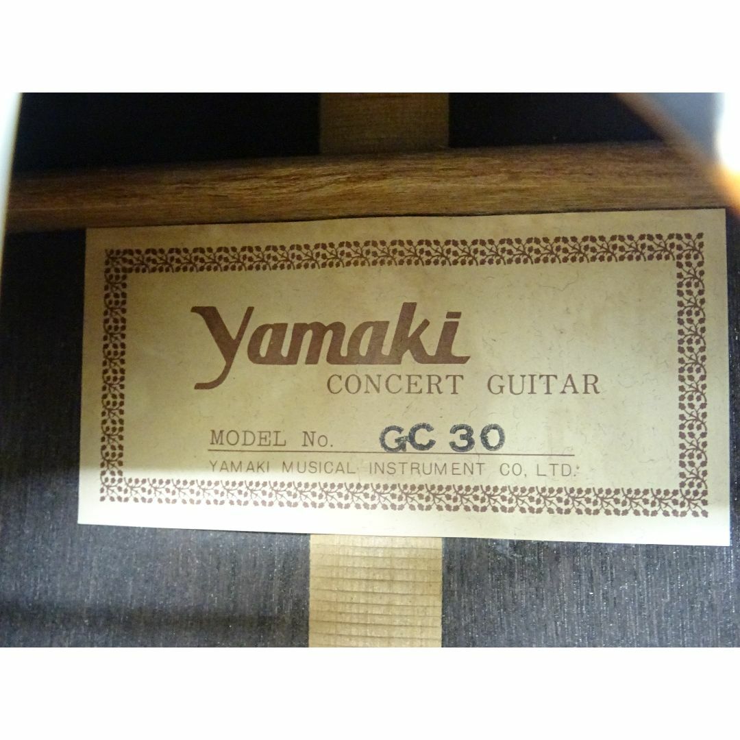 ヤマキ(ヤマキ)のM池047 / Yamaki ヤマキ GC30 クラシックギター ケース付き 楽器のギター(クラシックギター)の商品写真
