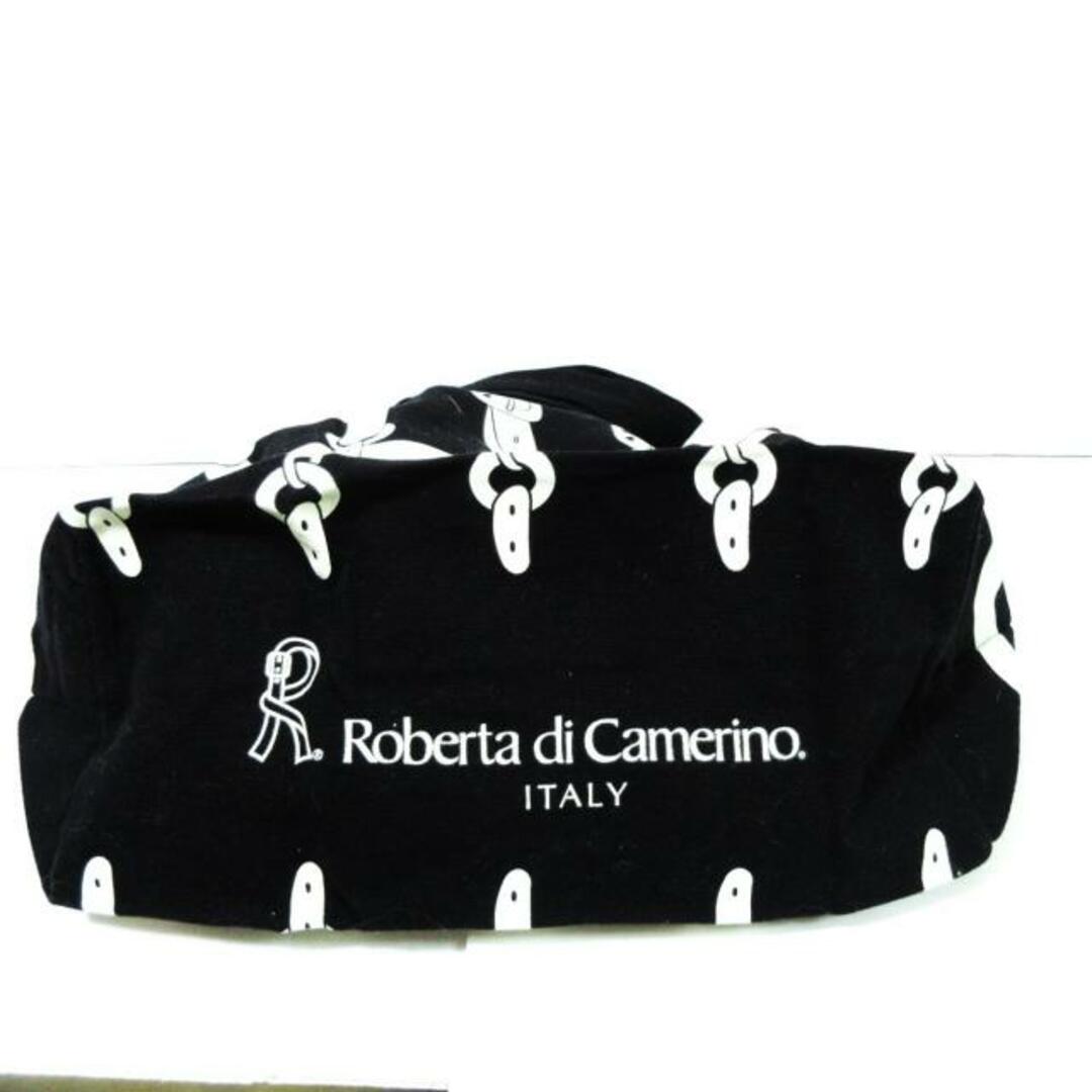 ROBERTA DI CAMERINO(ロベルタディカメリーノ)のRoberta di camerino(ロベルタ ディ カメリーノ) トートバッグ - 黒×白 キャンバス レディースのバッグ(トートバッグ)の商品写真