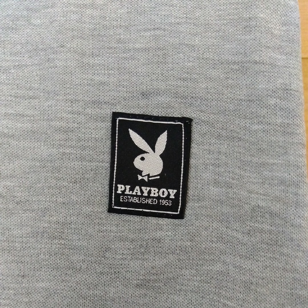 PLAYBOY(プレイボーイ)のM　②プレイボーイ　新品　長袖ポロシャツ　メンズ　ゴルフウェア　グレー メンズのトップス(ポロシャツ)の商品写真