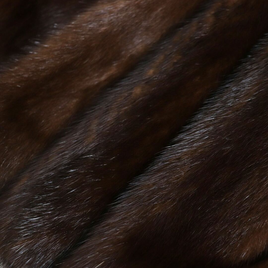 極美品▼ARIANNA　アリアンナ　MINK　ミンク　本毛皮コート　ダークブラウン　毛質艶やか・柔らか◎ レディースのジャケット/アウター(毛皮/ファーコート)の商品写真
