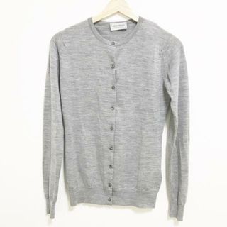 ジョンスメドレー(JOHN SMEDLEY)のJOHN SMEDLEY(ジョンスメドレー) カーディガン サイズS レディース - グレー 長袖(カーディガン)