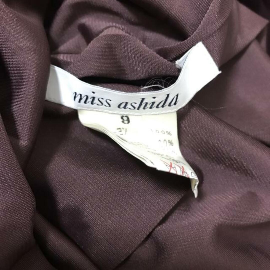 miss ashida(ミスアシダ) ドレス サイズ9 M レディース - パープル 長袖/ひざ丈 レディースのフォーマル/ドレス(その他ドレス)の商品写真