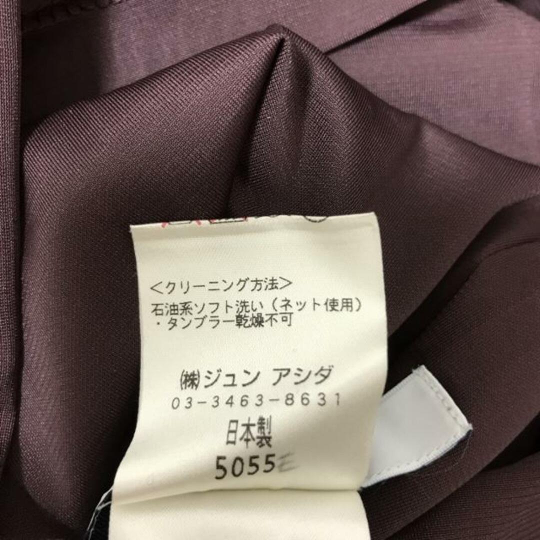miss ashida(ミスアシダ) ドレス サイズ9 M レディース - パープル 長袖/ひざ丈 レディースのフォーマル/ドレス(その他ドレス)の商品写真