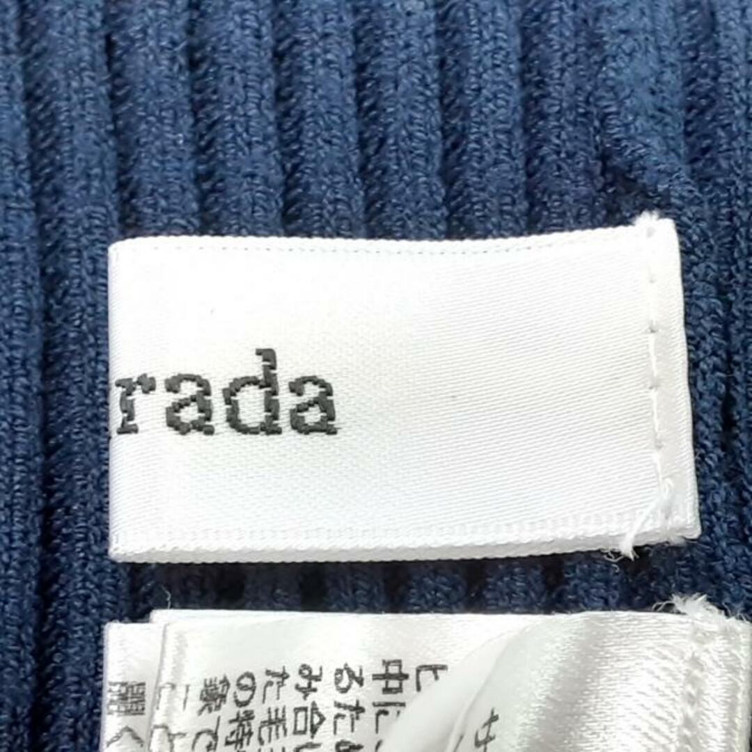 Mystrada(マイストラーダ)のMystrada(マイストラーダ) ワンピース サイズ36 S レディース美品  - ダークネイビー Vネック/ノースリーブ/ひざ丈/ニット/レース レディースのワンピース(その他)の商品写真