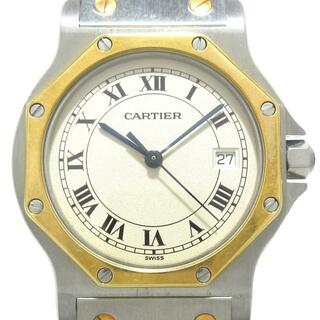 Cartier - Cartier(カルティエ) 腕時計 サントスオクタゴンLM W2001583 メンズ アイボリー