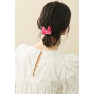 アレクサンドルドゥパリ(Alexandre de Paris)の⭐︎新品・未使用品⭐︎ アレクサンドル ドゥ パリ バタフライ レッド (ヘアゴム/シュシュ)