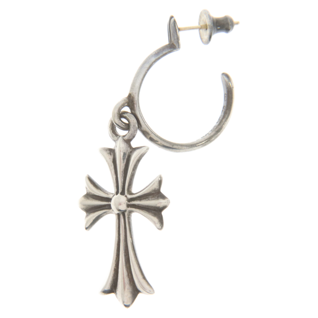 Chrome Hearts(クロムハーツ)のCHROME HEARTS クロムハーツ TINY CH CROSS タイニーCHクロスフープ シルバーピアス メンズのアクセサリー(ピアス(片耳用))の商品写真