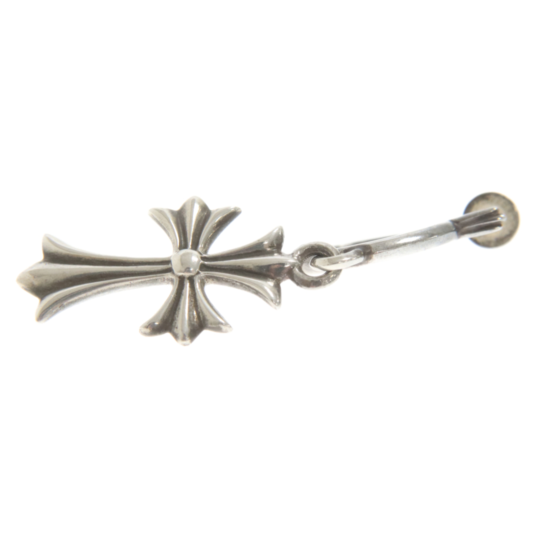 Chrome Hearts(クロムハーツ)のCHROME HEARTS クロムハーツ TINY CH CROSS タイニーCHクロスフープ シルバーピアス メンズのアクセサリー(ピアス(片耳用))の商品写真