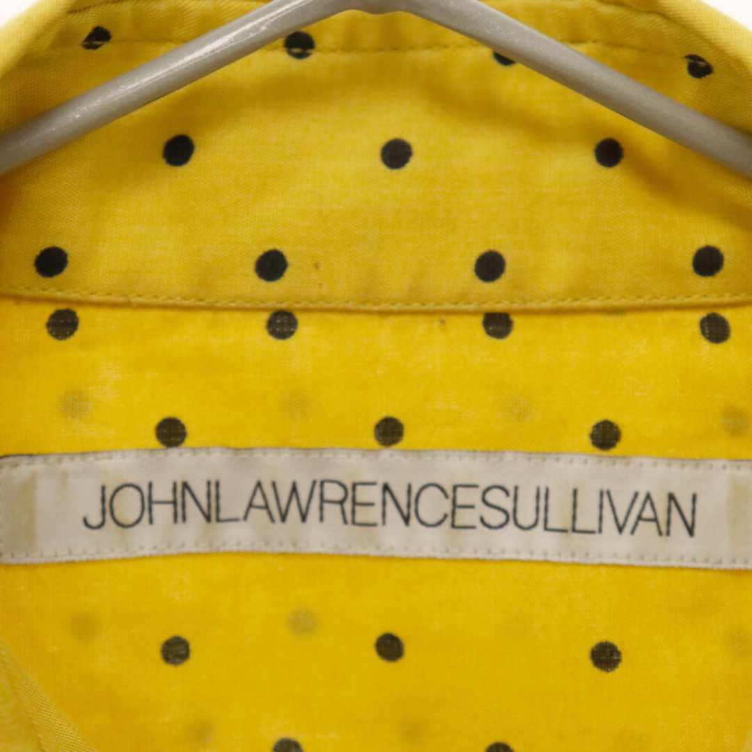 JOHN LAWRENCE SULLIVAN(ジョンローレンスサリバン)のJOHN LAWRENCE SULLIVAN ジョンローレンスサリバン 19SS Dots Rayon L/S Shirt ドットレーヨン長袖シャツ イエロー 3B001-0219-24 メンズのトップス(シャツ)の商品写真