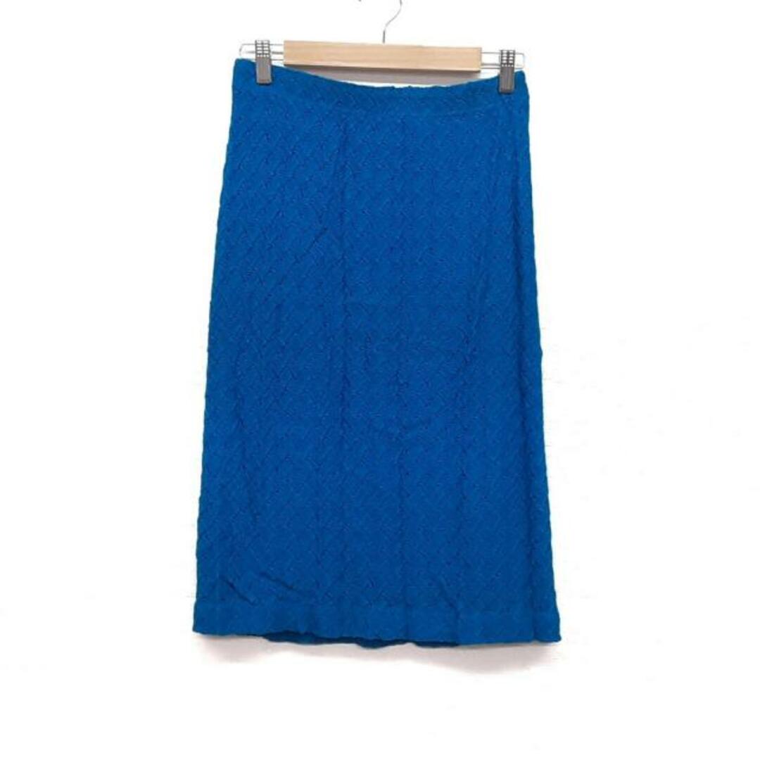MISSONI(ミッソーニ)のMISSONI(ミッソーニ) スカート サイズ44 L レディース美品  - ブルー ひざ丈/ウエストゴム レディースのスカート(その他)の商品写真