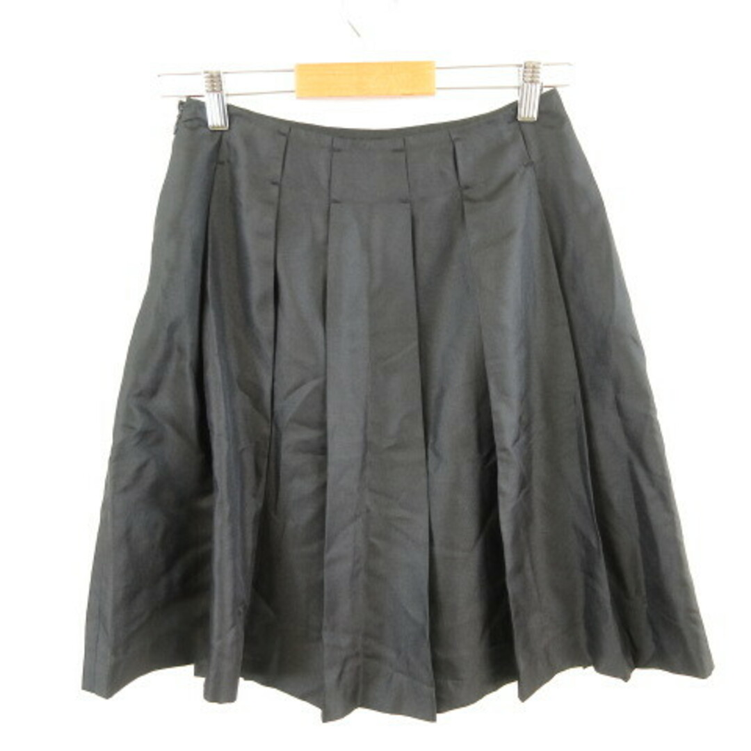 ROPE’(ロペ)のロペ ROPE スカート 膝丈 フレア 薄手 濃紺 9 *A292 レディースのスカート(ひざ丈スカート)の商品写真