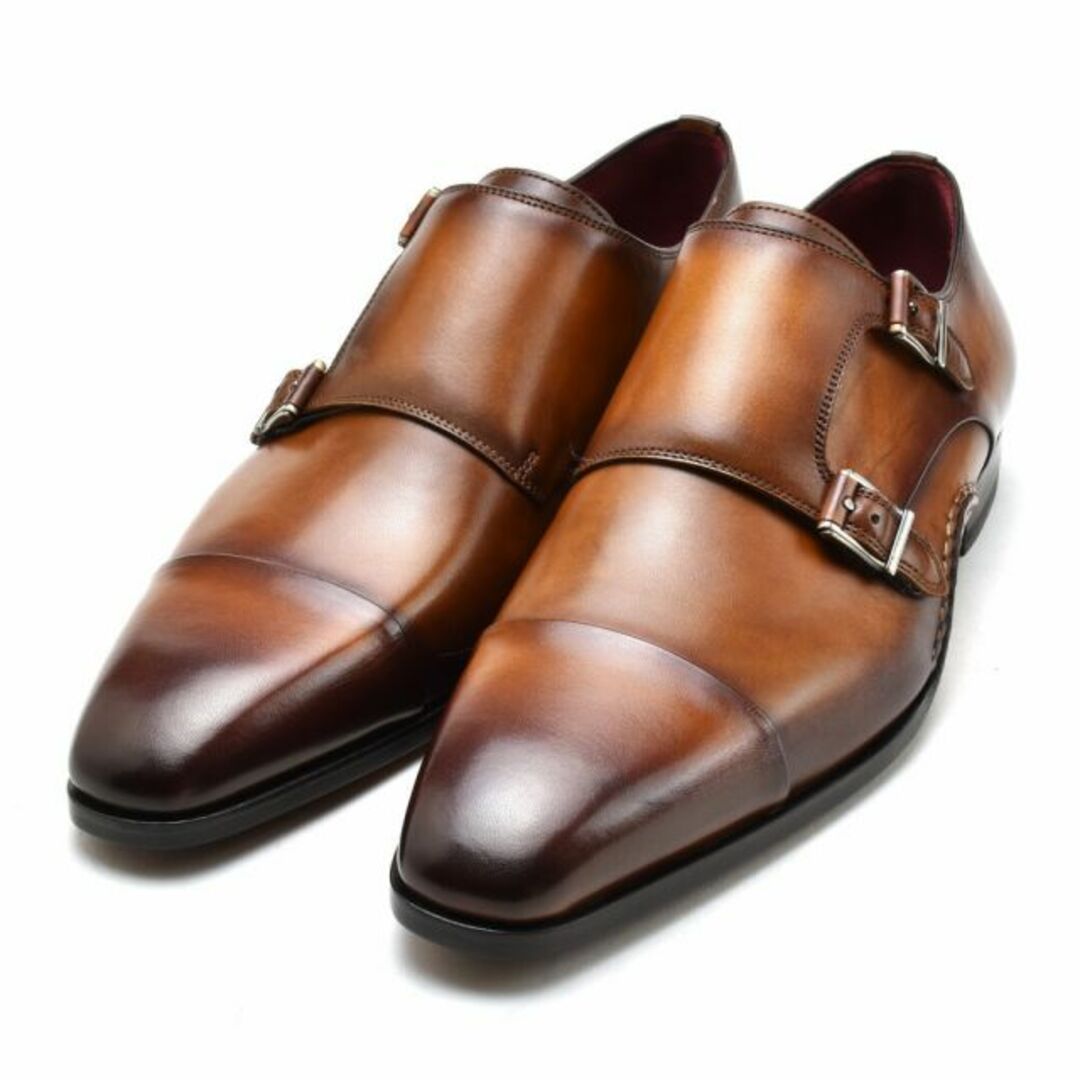 MAGNANNI(マグナーニ)の【CUERO】マグナーニ ドレスシューズ メンズ ダブルモンク オパンカ 革靴 ブラウン 茶 CUERO MAGNANNI【送料無料】 メンズの靴/シューズ(ドレス/ビジネス)の商品写真