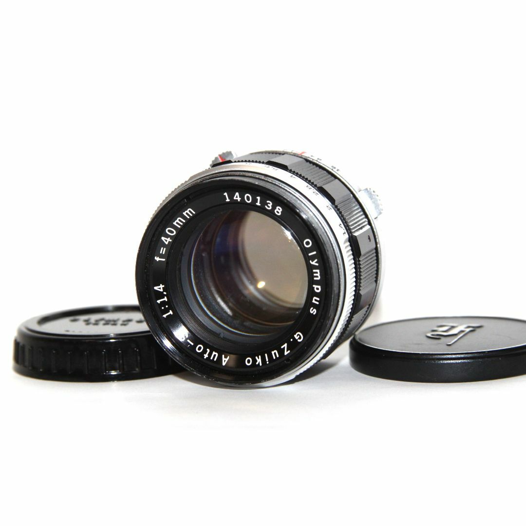 OLYMPUS(オリンパス)の【良品】OLYMPUS G.Zuiko Auto-S 40mm F1.4 スマホ/家電/カメラのカメラ(レンズ(単焦点))の商品写真