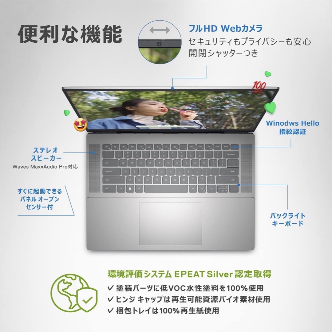 DELL(デル)のDELL Inspiron16(5620)1255U 1TB 16GB スマホ/家電/カメラのPC/タブレット(ノートPC)の商品写真