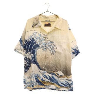 Sun Surf - SUN SURF サンサーフ SPECIAL EDITION HAWAIIAN SHIRT 葛飾北斎 神奈川沖波裏 アロハ半袖シャツ ホワイト SS37651