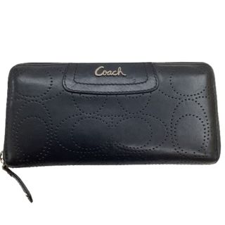 コーチ(COACH)の♪♪COACH コーチ レディース 長財布 シグネチャー ブラック(財布)