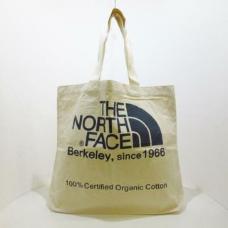 ザノースフェイス(THE NORTH FACE)のTHE NORTH FACE(ノースフェイス) トートバッグ - アイボリー×黒 green tee コットン(トートバッグ)