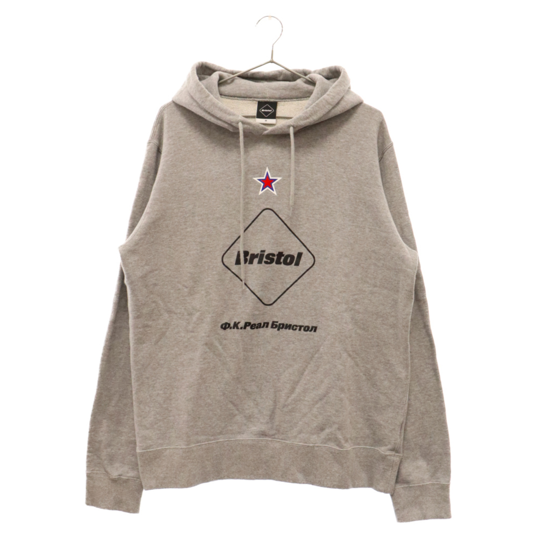 F.C.R.B.(エフシーアールビー)のF.C.R.B./F.C.Real Bristol/FCRB エフシーアールビー/エフシーレアルブリストル EMBLEM PULLOVER HOODY エンブレム プルオーバー フーディー スウェット プルオーバーパーカー グレー FCRB-180044 メンズのトップス(パーカー)の商品写真