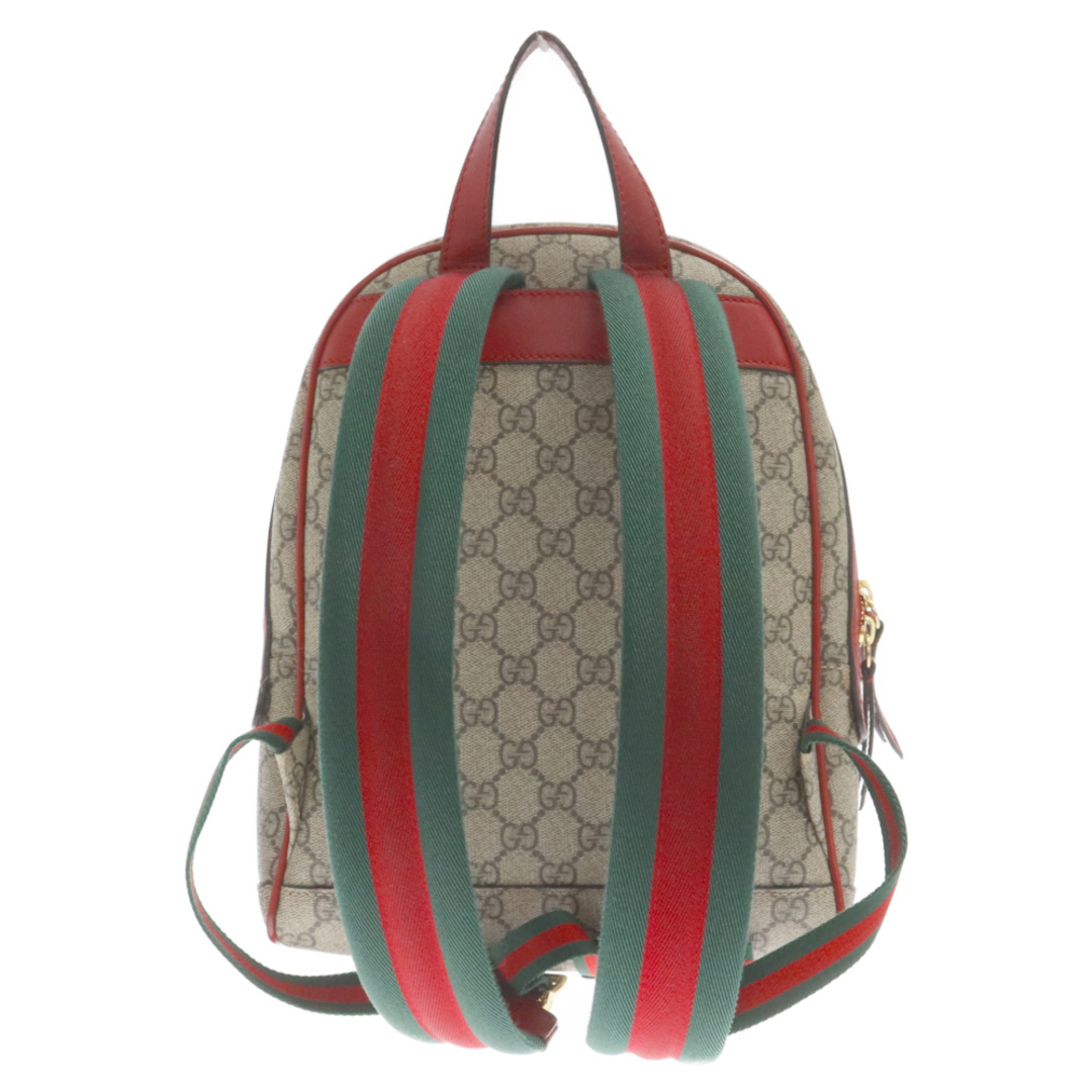 Gucci(グッチ)のGUCCI グッチ GGスプリーム シェリーライン フラワー スネークアップリケ付き レザーバックパック マルチカラー 427042-213048 メンズのバッグ(バッグパック/リュック)の商品写真