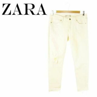 ザラ(ZARA)のザラ Z1975 テーパードデニムパンツ カットオフ 38 230508AO2A(デニム/ジーンズ)