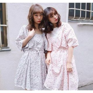 メリージェニー(merry jenny)のメリージェニー ワンピース daisy check shirt&onepiece(ミニワンピース)