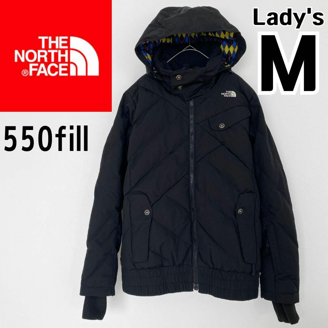 THE NORTH FACE(ザノースフェイス)の【美品】ノースフェイス ダウン ダウンジャケット 550フィル M ブラック レディースのジャケット/アウター(その他)の商品写真