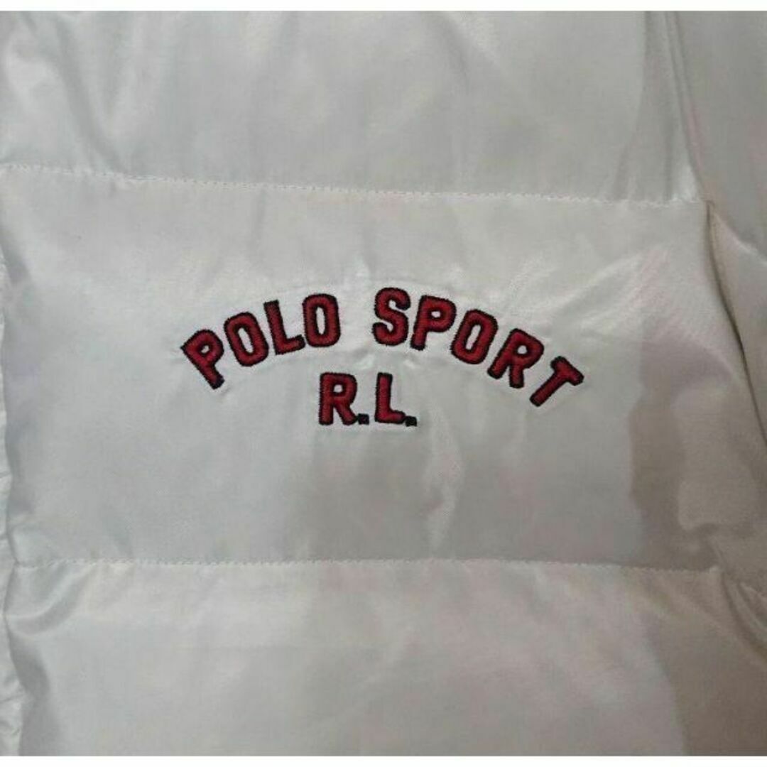 POLO RALPH LAUREN(ポロラルフローレン)の90s POLO SPORTS リバーシブル ダウンジャケット 古着 黒 白 メンズのジャケット/アウター(ダウンジャケット)の商品写真