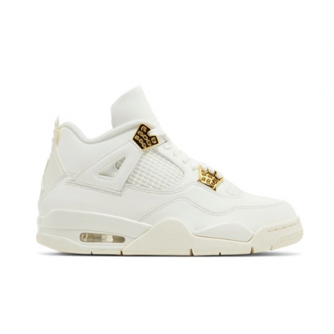 Nike Air Jordan 4 Retro "White & Gold" レディースの靴/シューズ(スニーカー)の商品写真