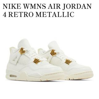 Nike Air Jordan 4 Retro "White & Gold"(スニーカー)