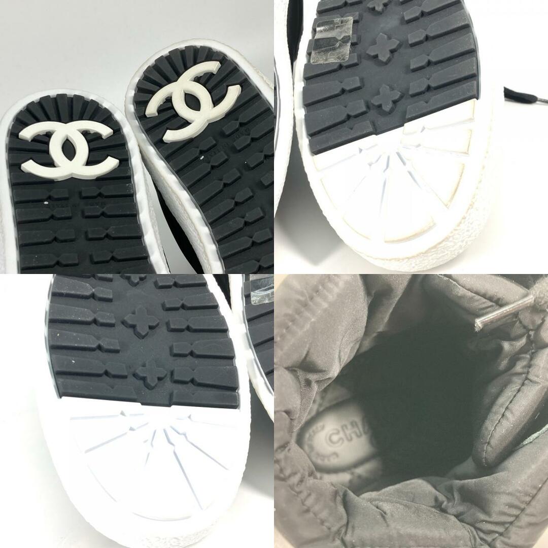 CHANEL(シャネル)のシャネル CHANEL ロゴ G31748 16B 紐 シューズ バイカラー 靴 スニーカー ナイロン ブラック レディースの靴/シューズ(スニーカー)の商品写真