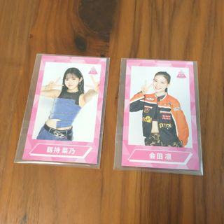 日プ女子 チェキ風カード 2枚セット(アイドルグッズ)