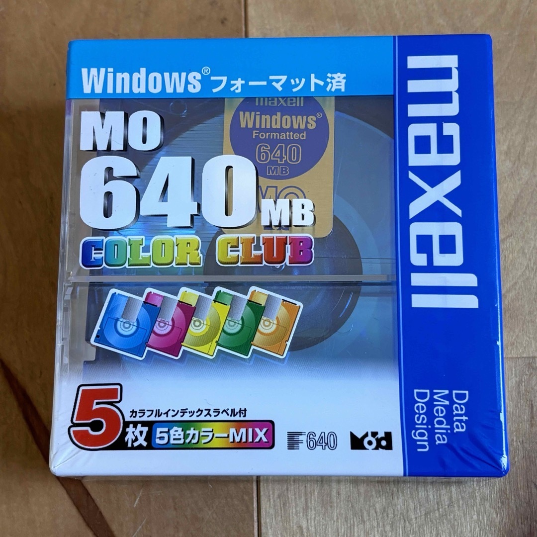maxell(マクセル)のMaxell 日立マクセル MO 640MB 5枚 Windowsフォーマット済 スマホ/家電/カメラのPC/タブレット(PC周辺機器)の商品写真